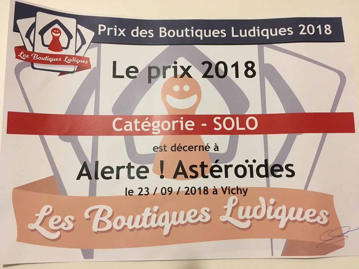 Alerte Astéroïdes prix gbl jeux Toulon L'Atanière
