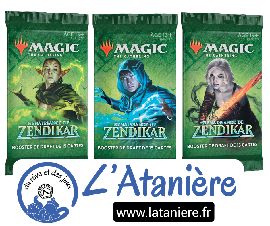 triptique draft Magic ZNR Renaissance de Zendikar MTG Wizards | Jeux Toulon L'Atanière