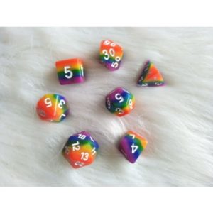 Set de 7 dés : Rainbow