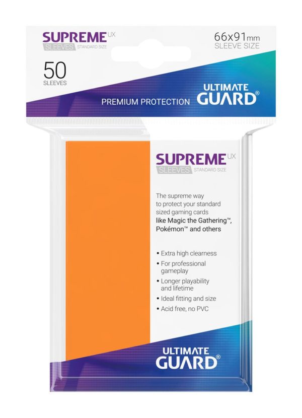 pochettes ultimat guard standard x50 orange 1 jeux Toulon L Ataniere.jpg | Jeux Toulon L'Atanière