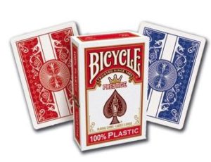 Cartes US (x54) 100% plastique : Bicycle