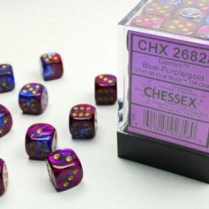 set de 36 des 6 faces 36d6 chessex gemini blue purple 1 jeux Toulon L Ataniere 1.jpg | Jeux Toulon L'Atanière