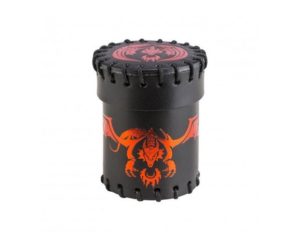 Dice Cup Cuir : Dragon Volant (Red)