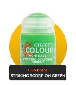Contrast : Striking Scorpion Green