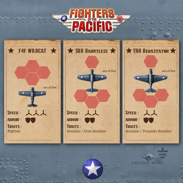 Fighters of the Pacific american aircrafts | Jeux Toulon L'Atanière