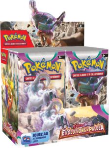 Pokémon : Boite de 36 boosters Écarlate et Violet - Evolutions à Paldéa (EV02)