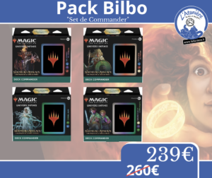 Le Seigneur des Anneaux - Chroniques de la Terre du Milieu (LTR) : Pack Bilbo (Set des 4 Commander Decks)