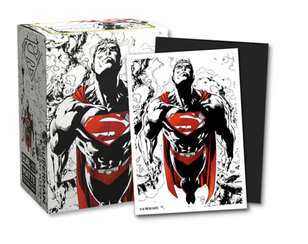 pochettes std x100 dgs art superman core rouge et blanc 1 jeux Toulon L Ataniere.png | Jeux Toulon L'Atanière