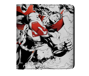 Portfolio A4 illustré : Superman Core Black/White/Red