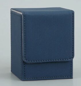 Deck Box 100 cartes : Bleu (intérieur Gris Clair)