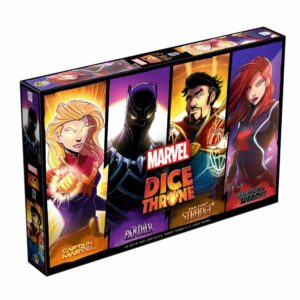 Dice Throne : Marvel - Captain Marvel, Black Panther, Doctor Strang et Black Widow