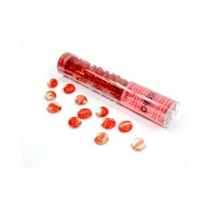 Billes Plates Chessex x40 : Rouge